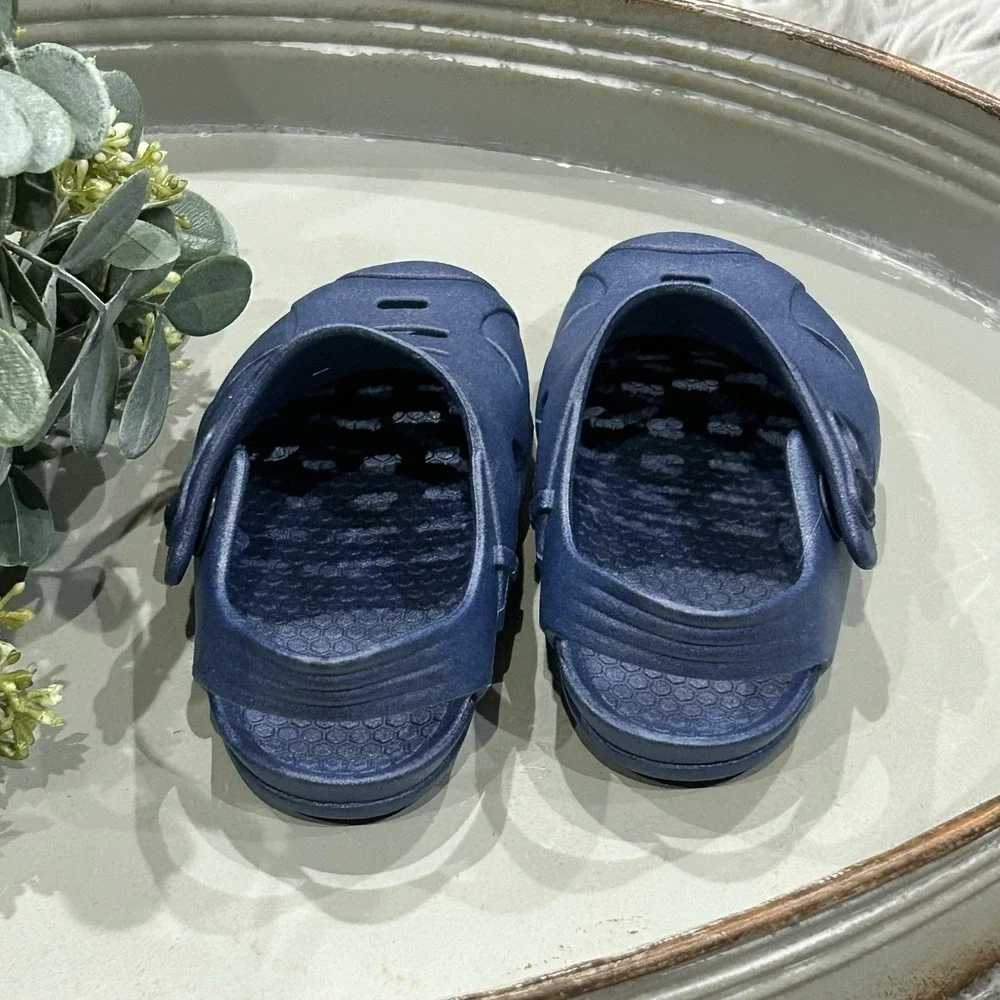 Okabashi Navy Toddler Waterproof Sandals Size 5 Sustainable Shoes Made‎ In USA
